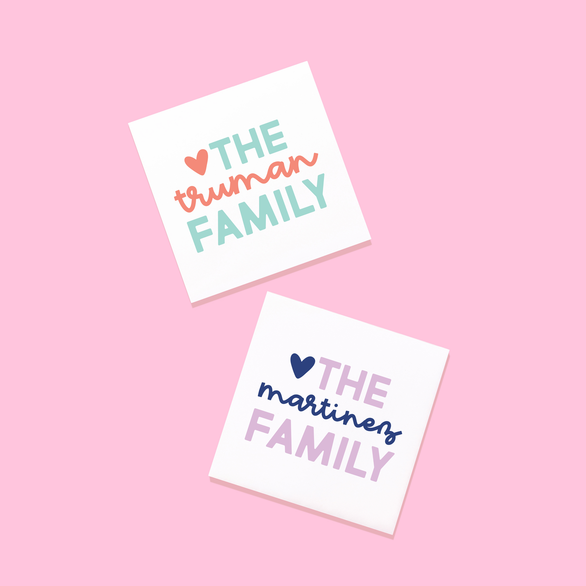 Script Family Stickers