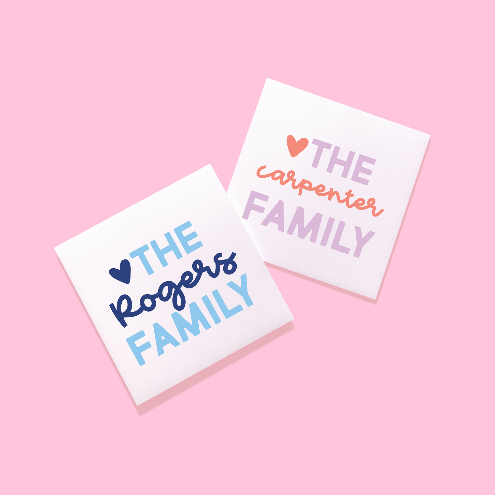 Script Family Stickers