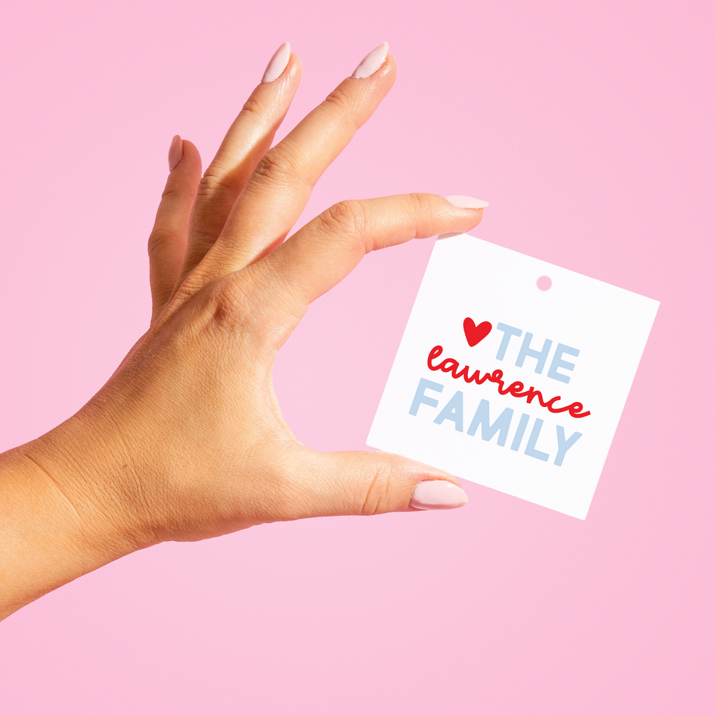 Script Family Gift Tags
