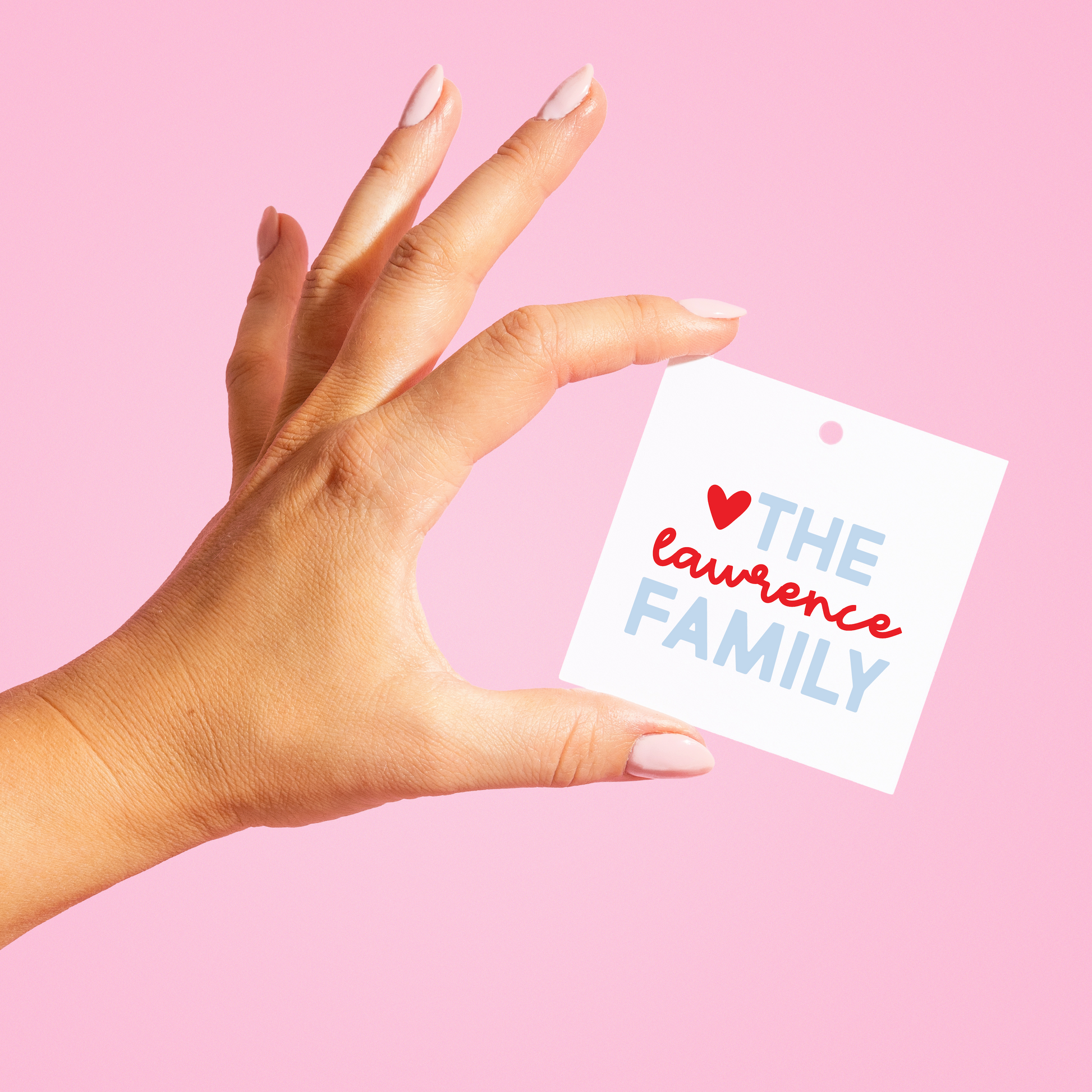 Script Family Gift Tags