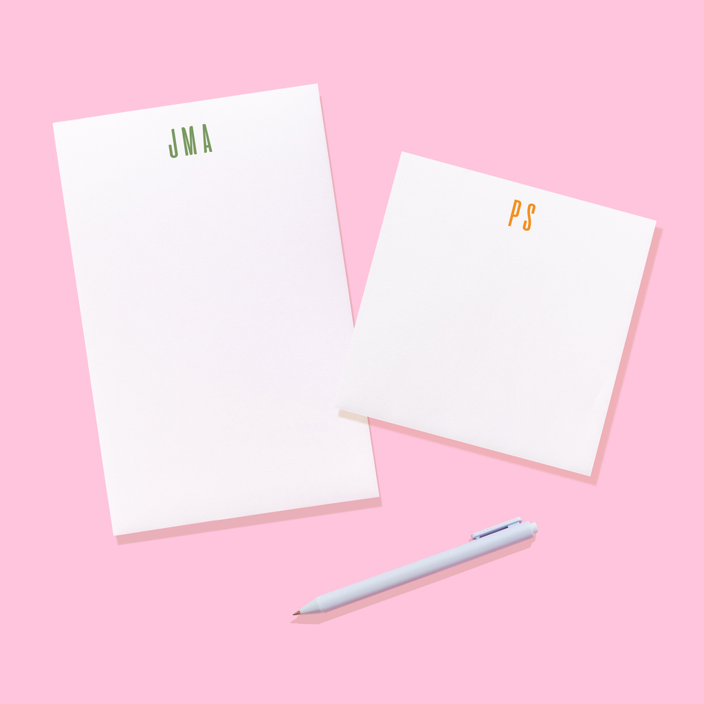 Classic Monogram Personalized Notepad