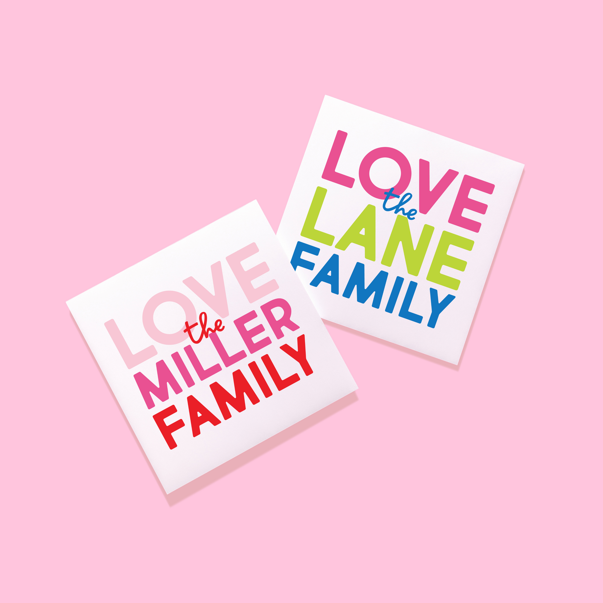 Stacked Family Stickers