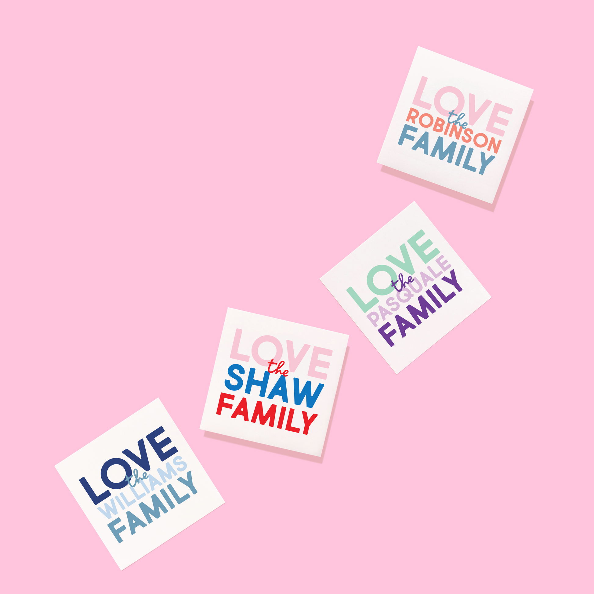 Stacked Family Stickers