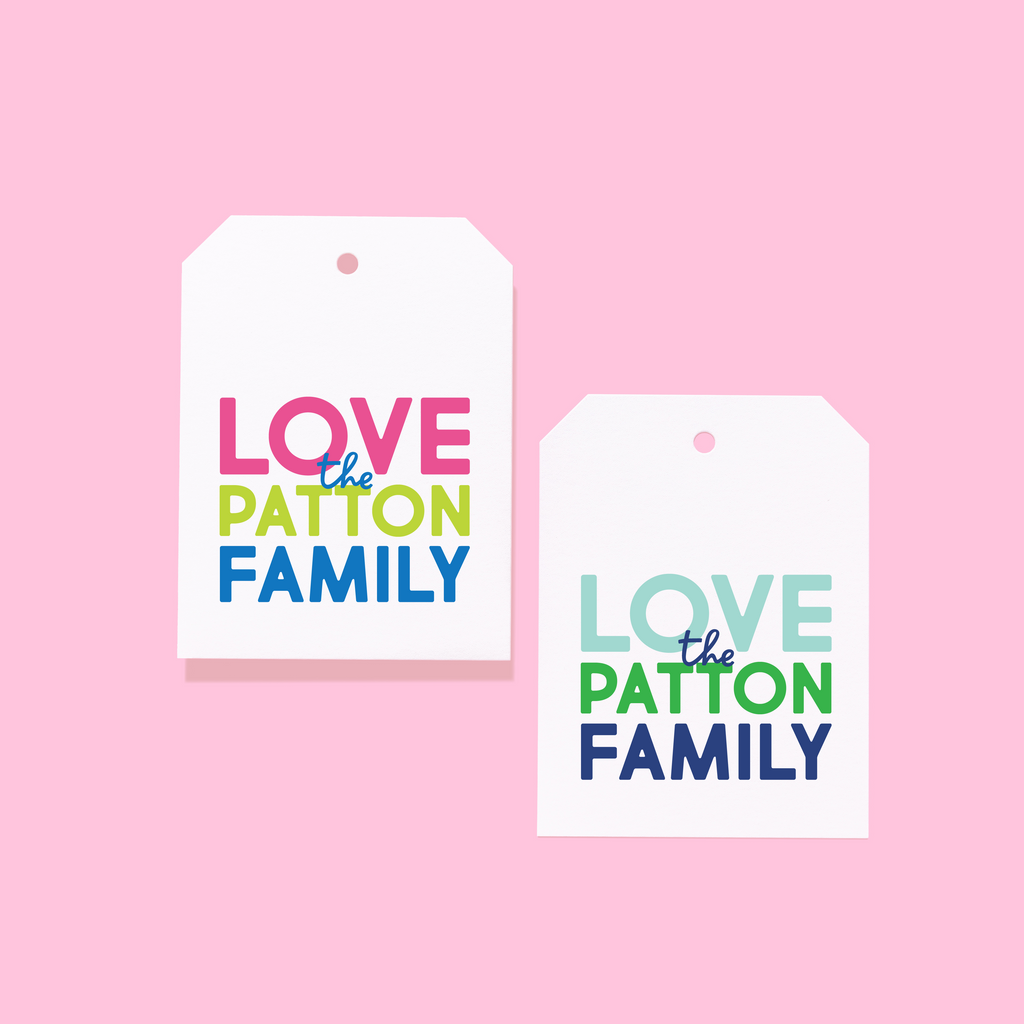 Stacked Family Gift Tags