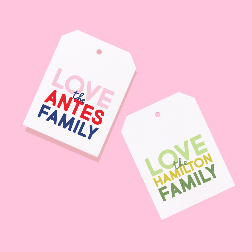 Stacked Family Gift Tags
