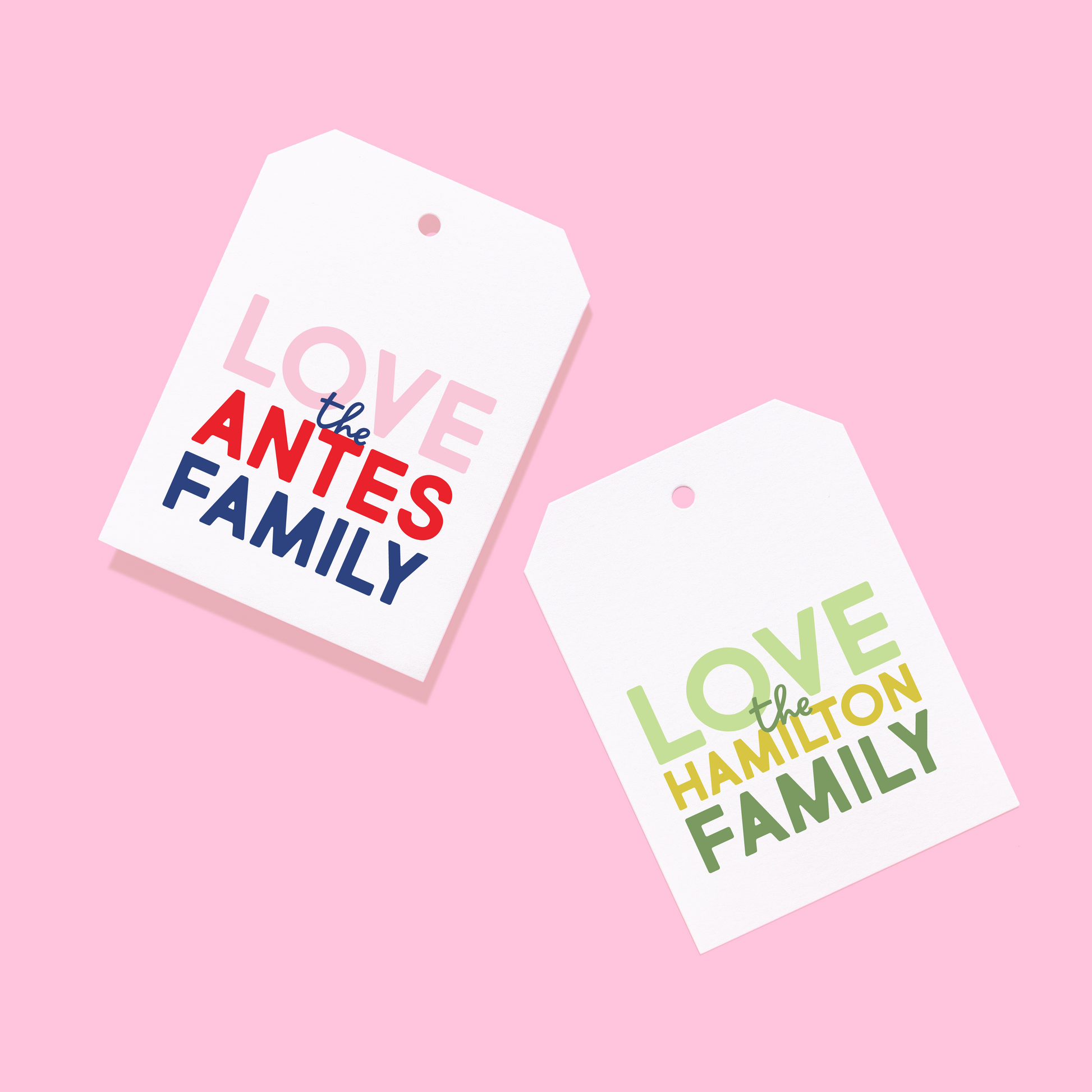 Stacked Family Gift Tags