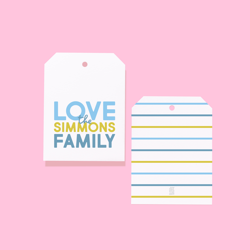 Stacked Family Gift Tags