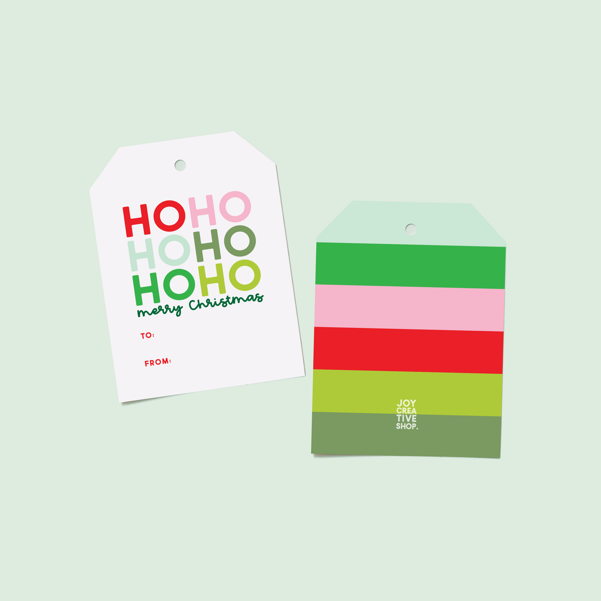 To From Gift Tag | Ho Ho Ho