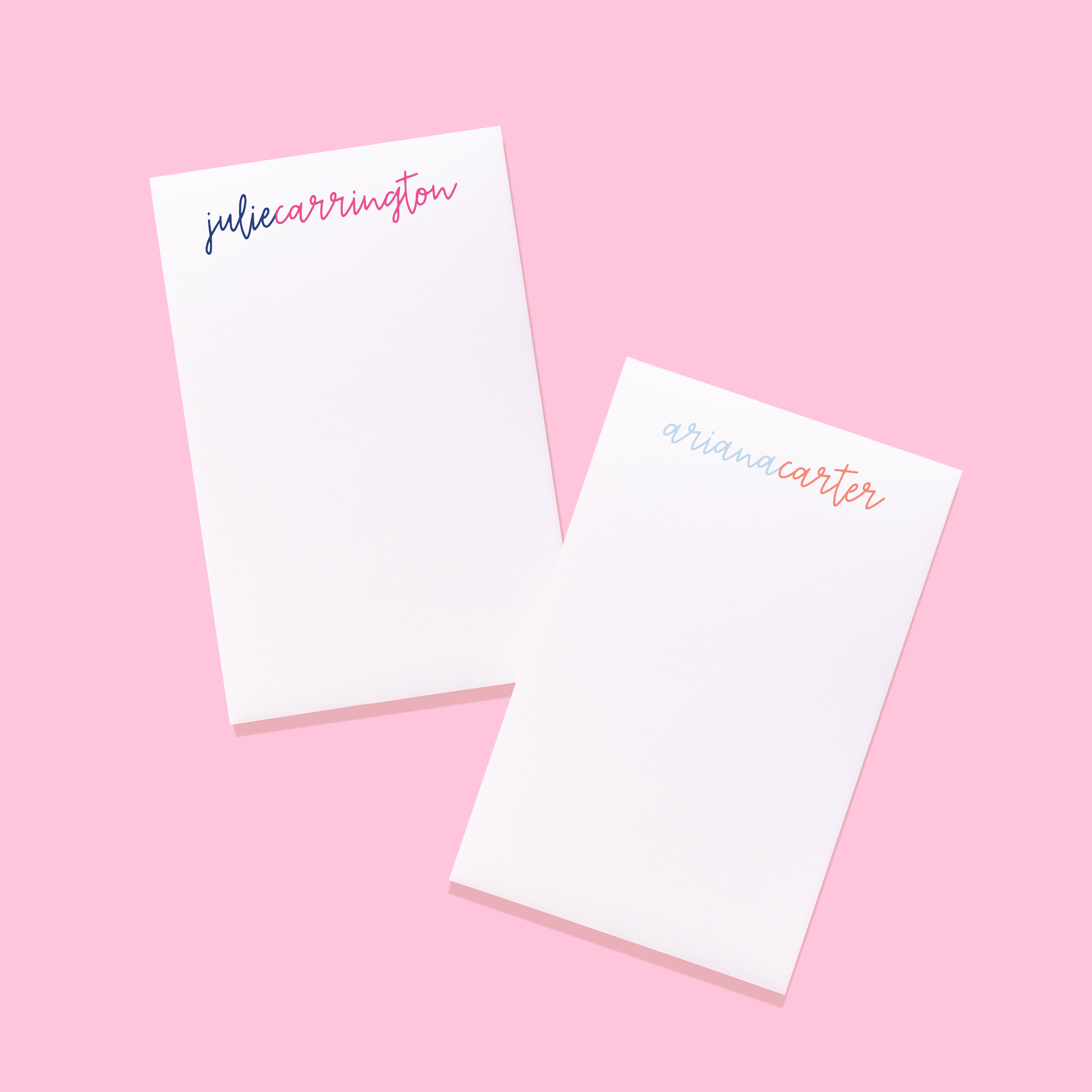 Connecting Script Personalized Notepad