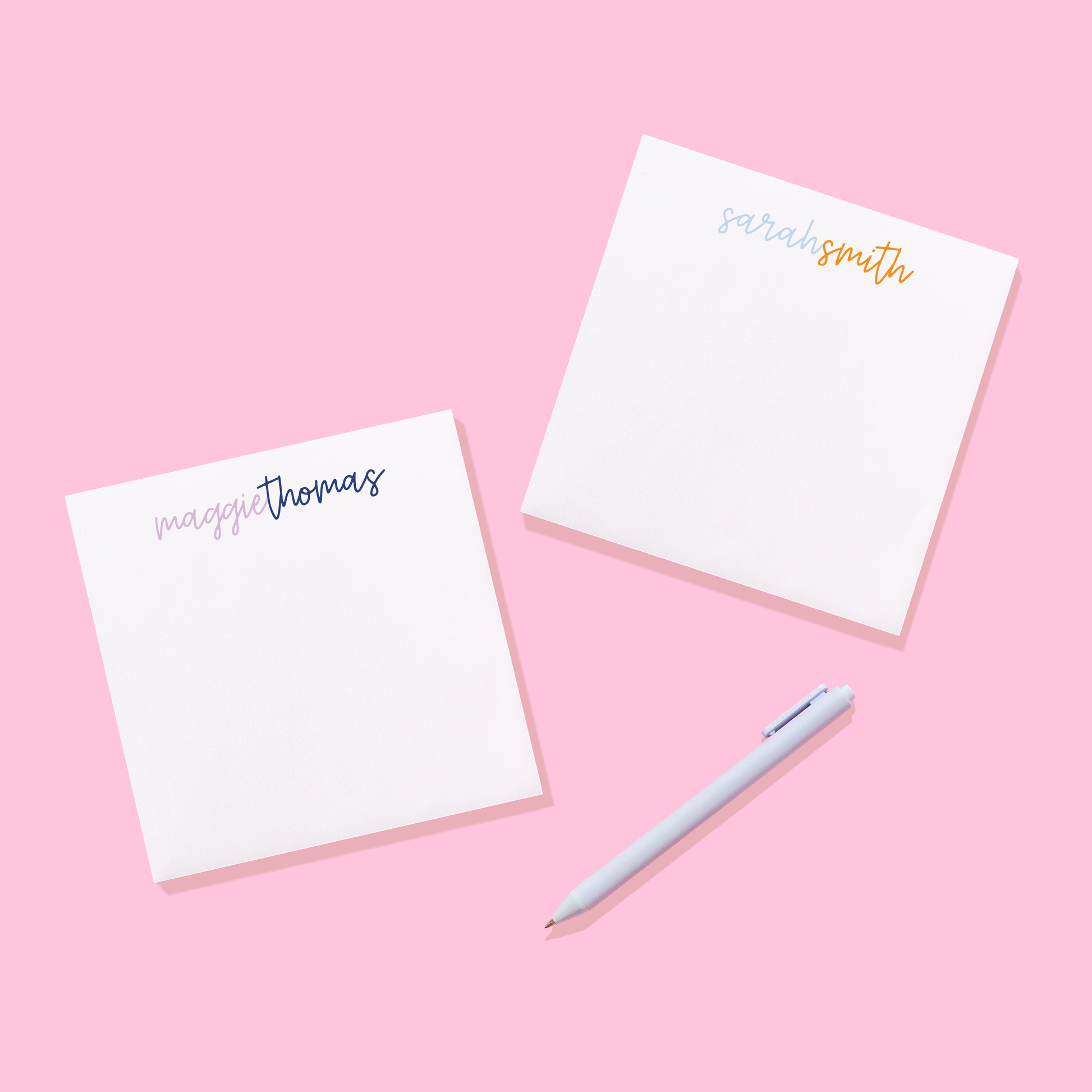 Connecting Script Personalized Notepad