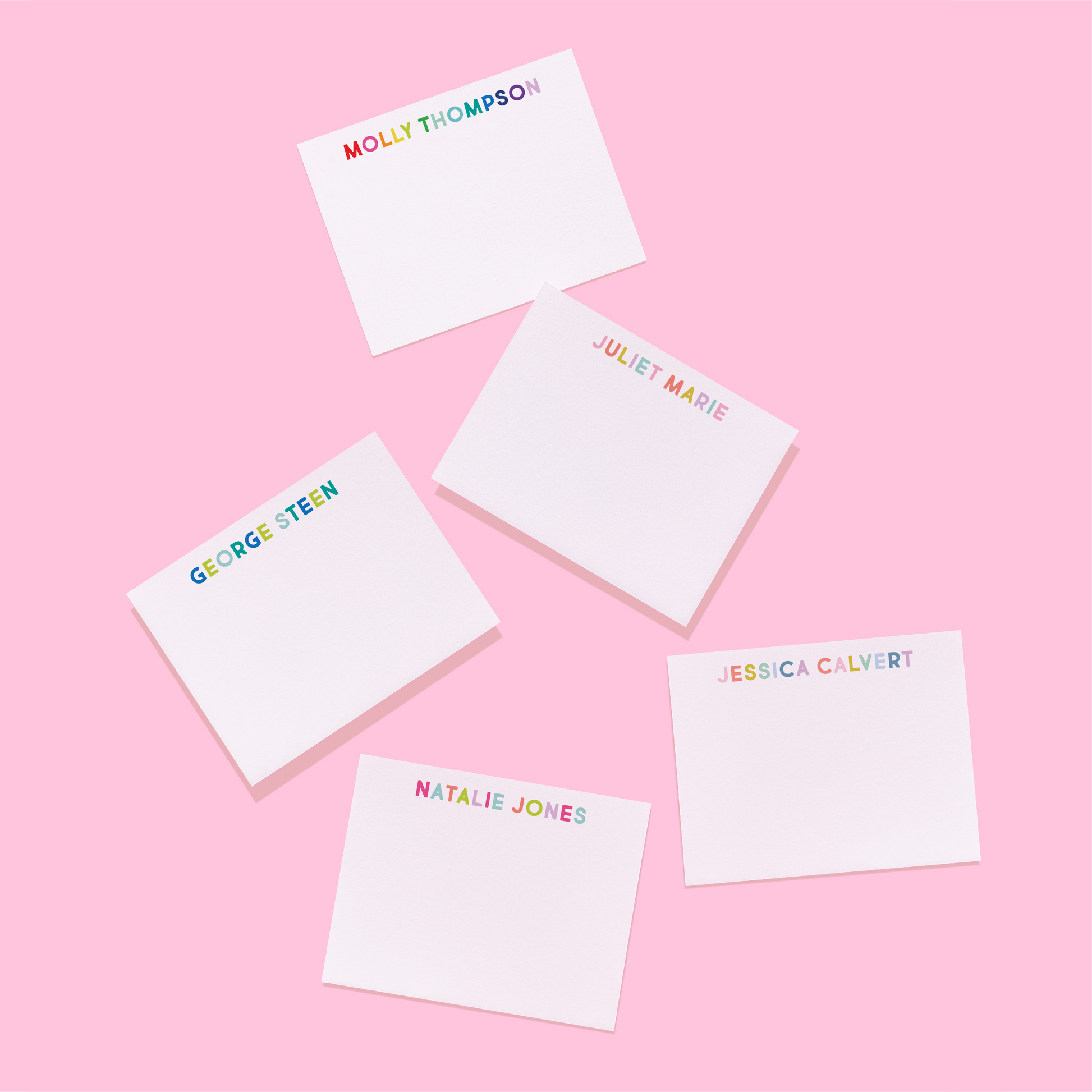 Multicolored Personalized Stationery