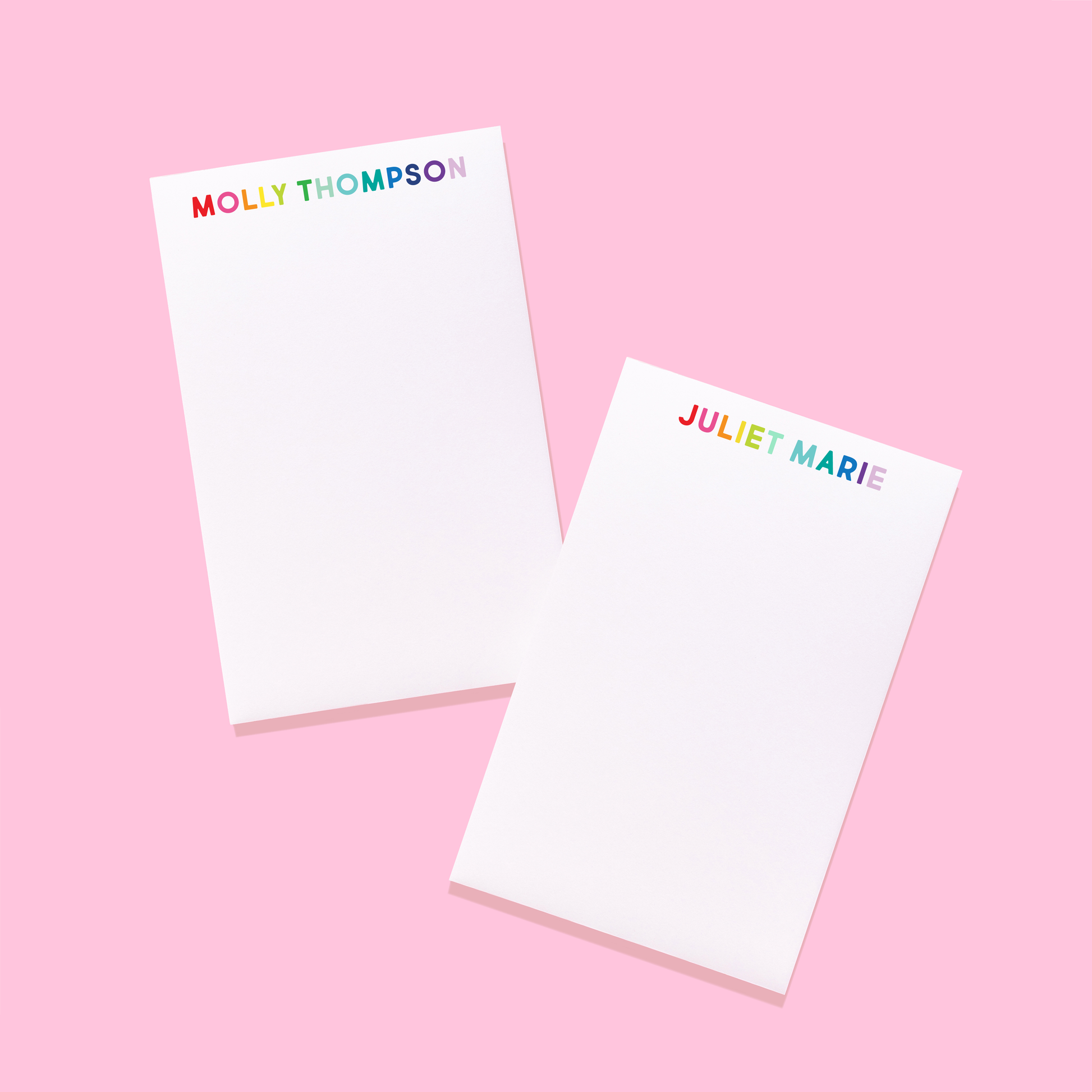 Rainbow Petite Block Personalized Notepad