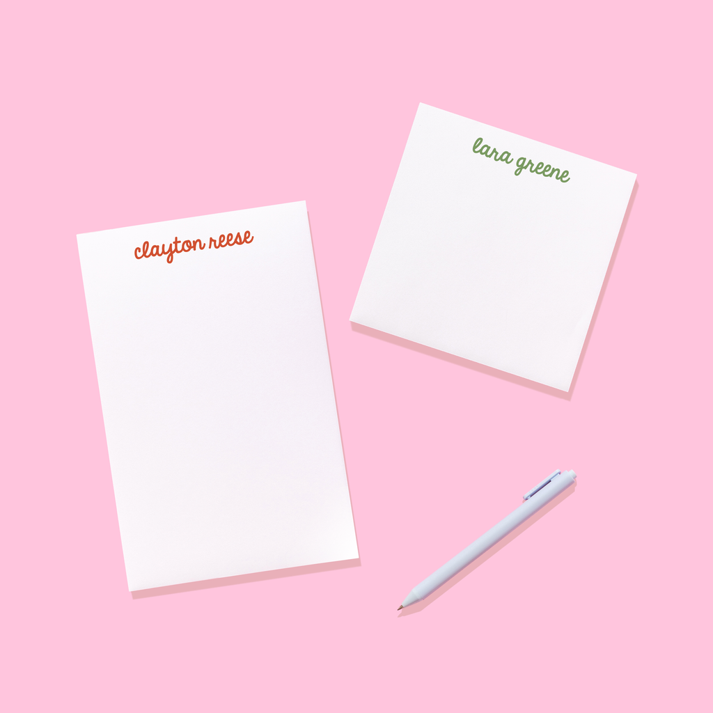 Script Personalized Notepad