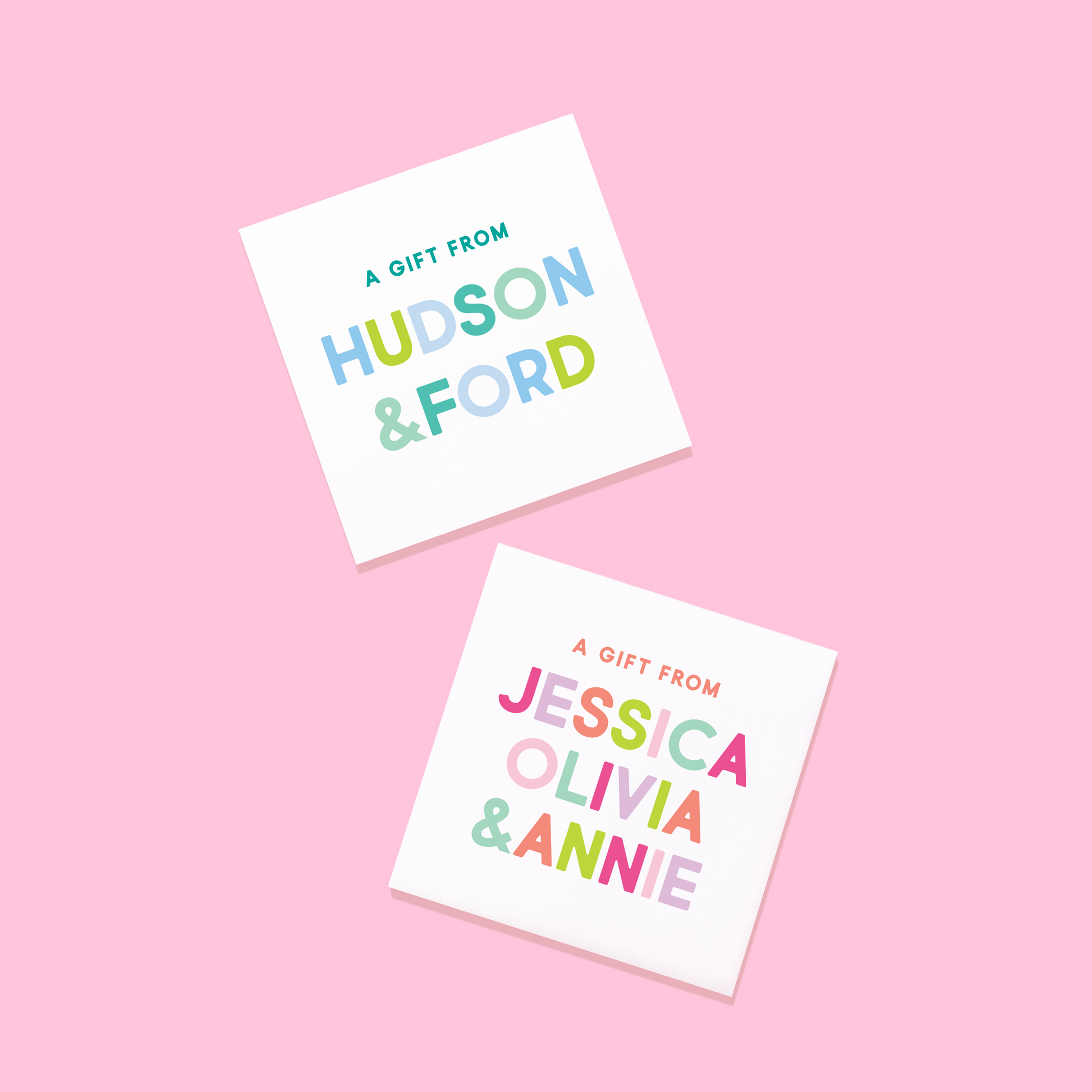 Colorful Names Stickers