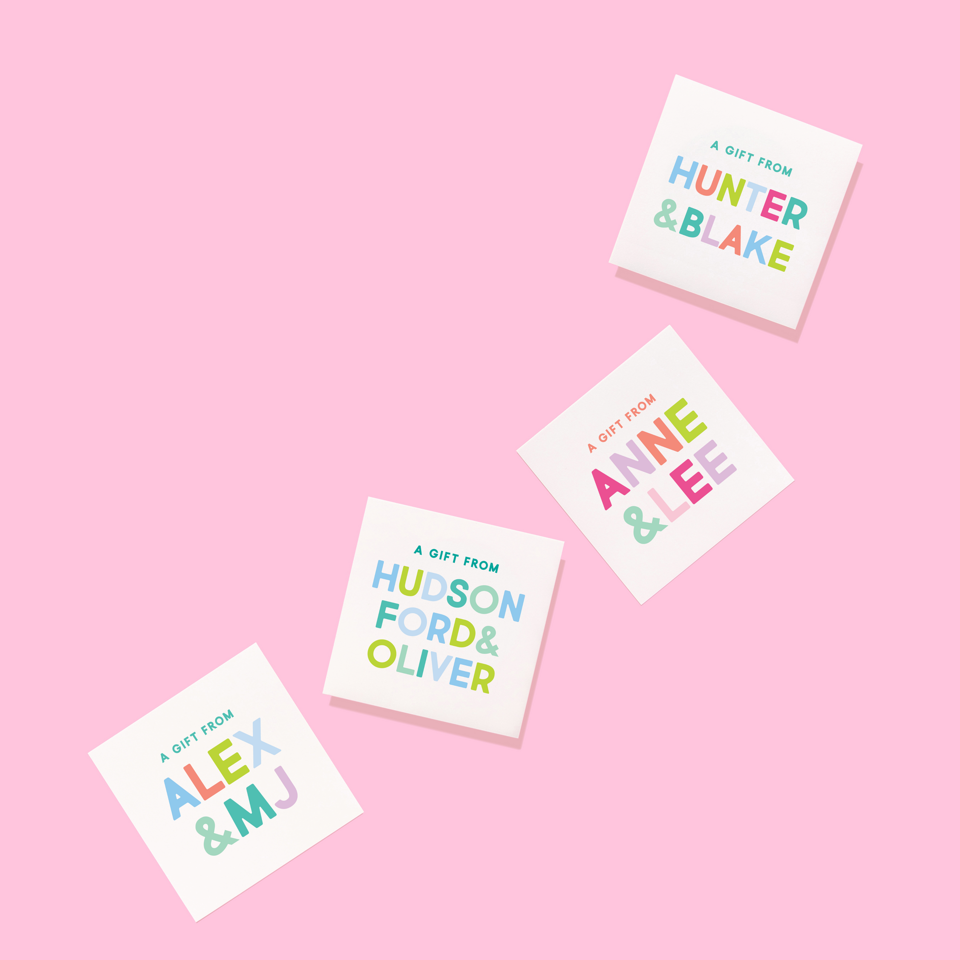 Colorful Names Stickers