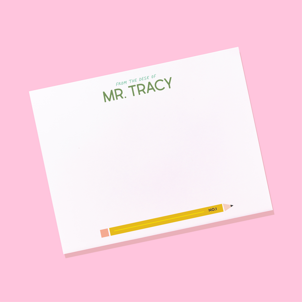 No. 1 Teacher Personalized Stationery