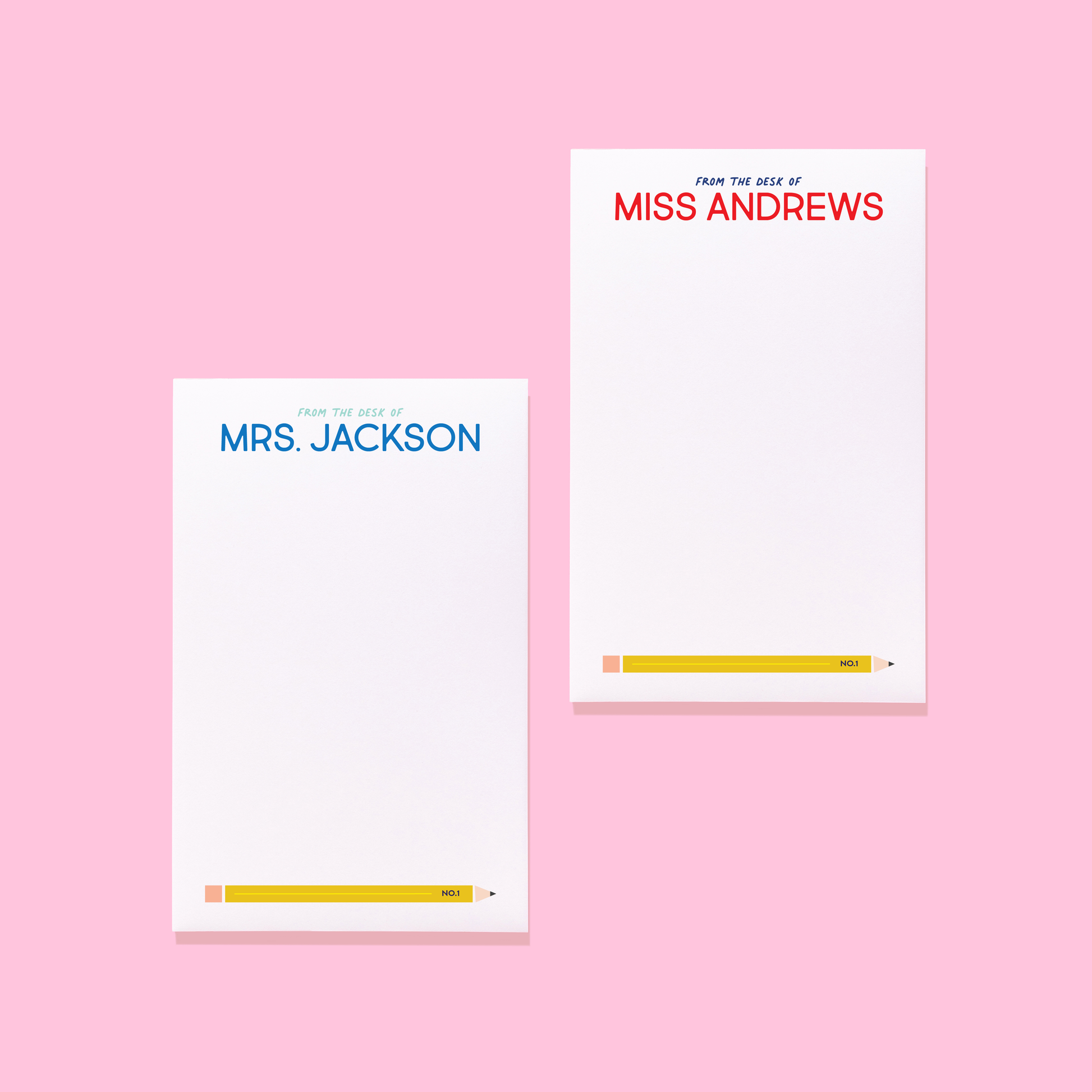 No. 1 Teacher Personalized Notepad