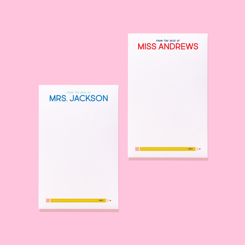 No. 1 Teacher Personalized Notepad