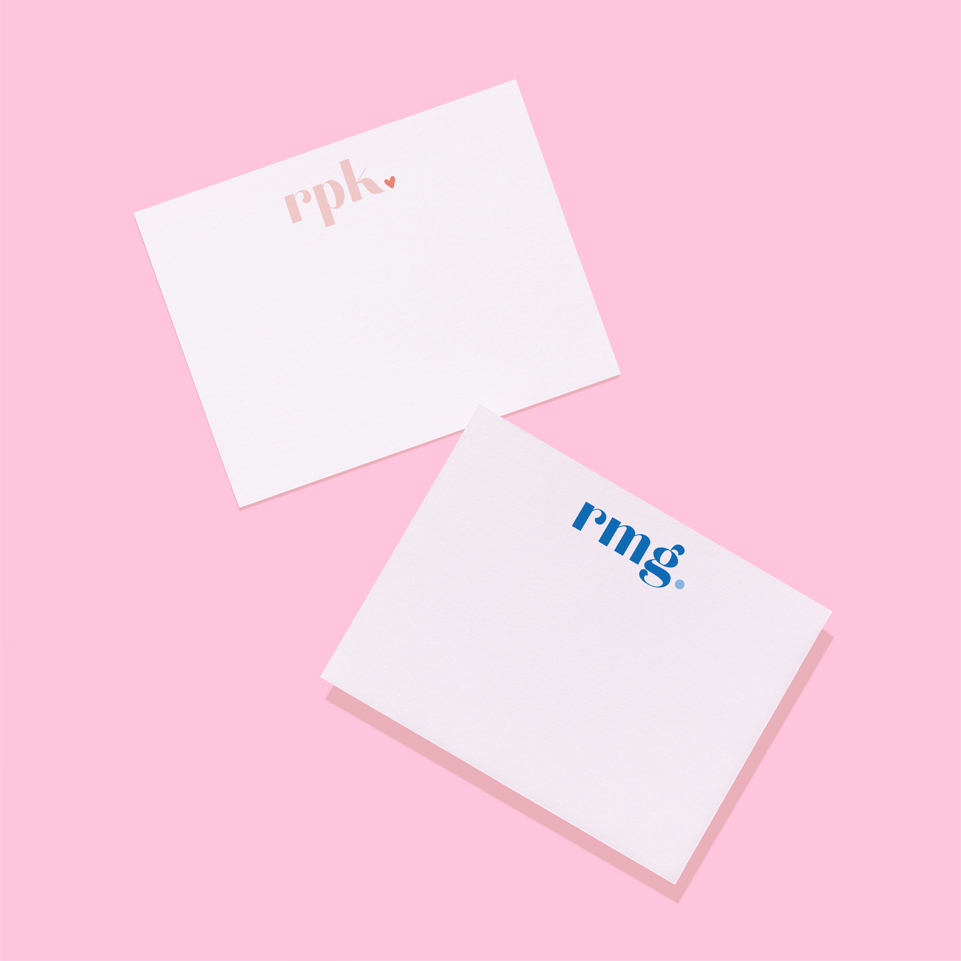 Cheerful Dot Monogram Personalized Stationery