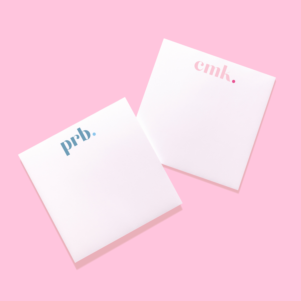 Modern Monogram Personalized Notepad