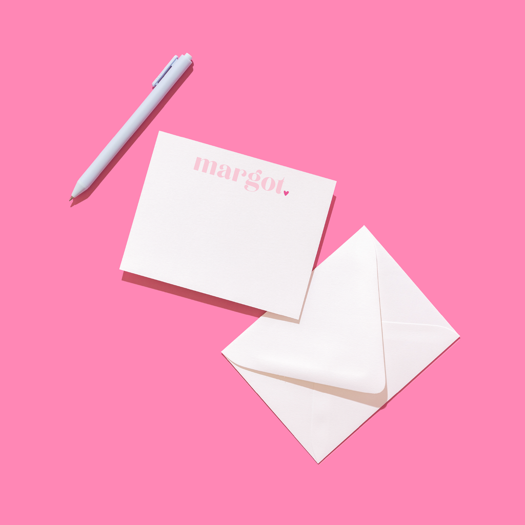 Cheerful Dot First Name Personalized Stationery