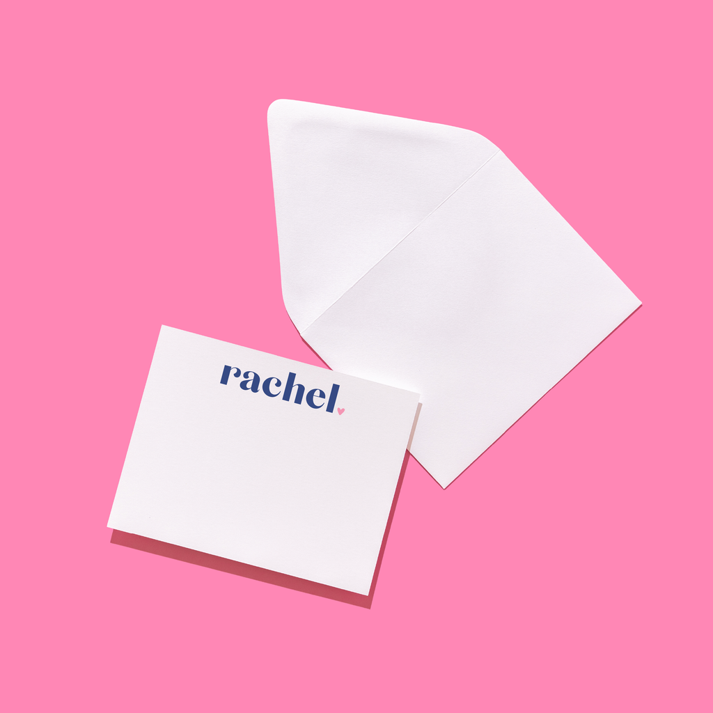 Cheerful Dot First Name Personalized Stationery