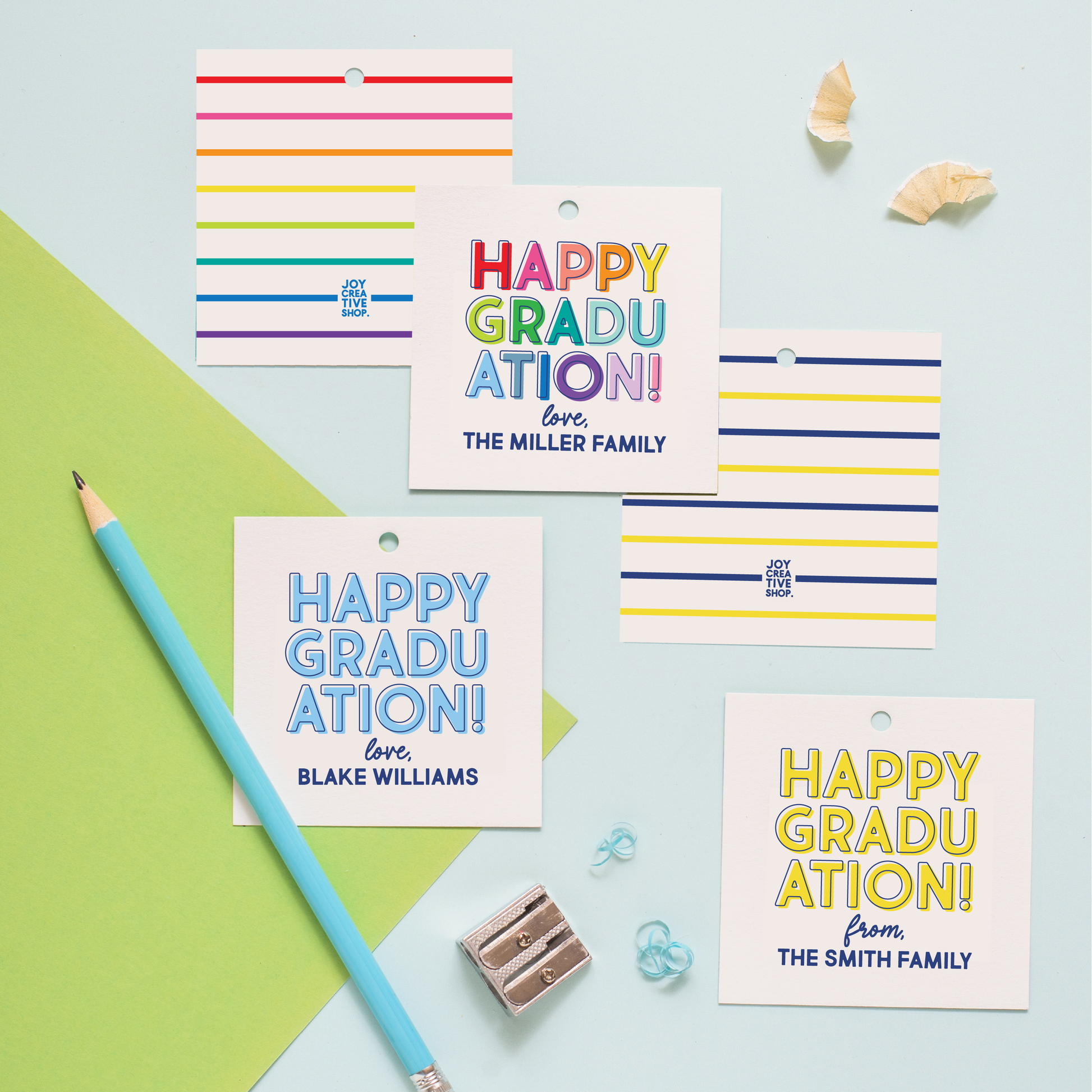 Graduation Gift Tag & Sticker Bundle | Happy Graduation!