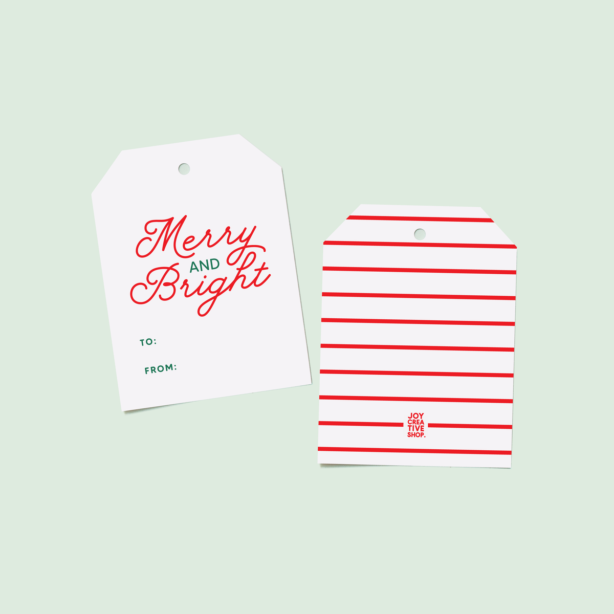 To From Gift Tag | Classic Christmas - Green