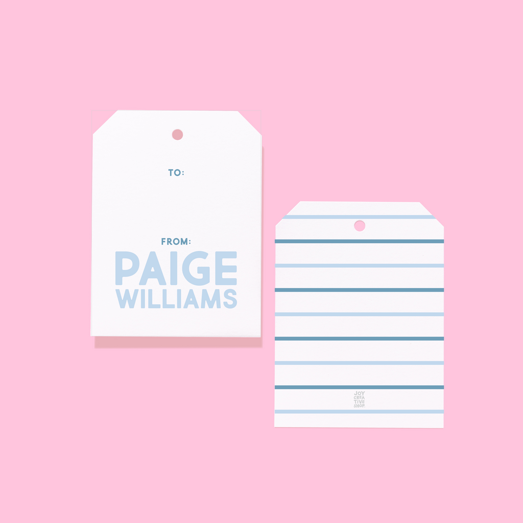 To From Name Gift Tags