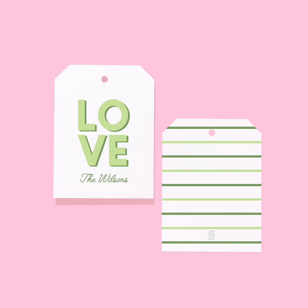 Love Name Gift Tags