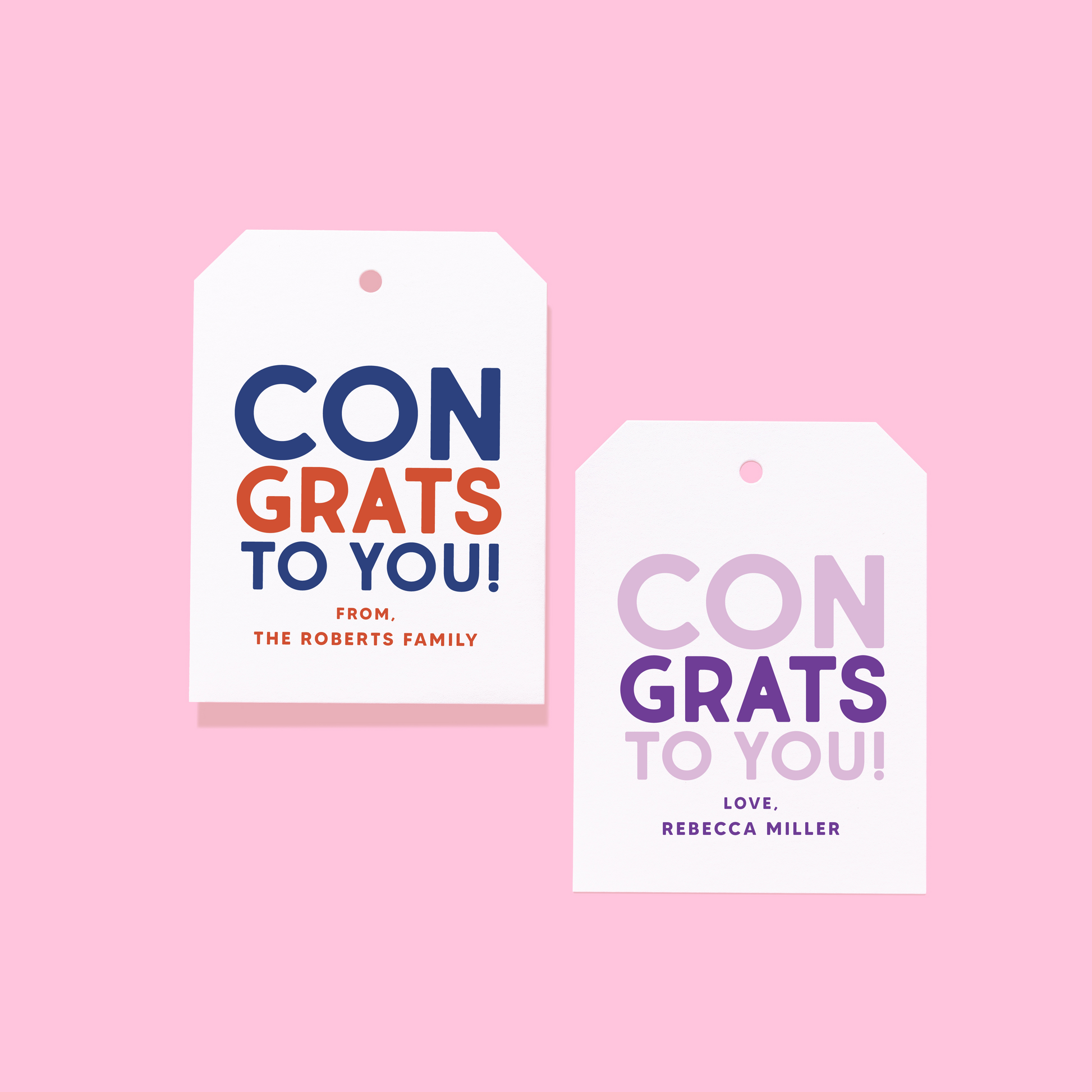 Congrats To You Gift Tags