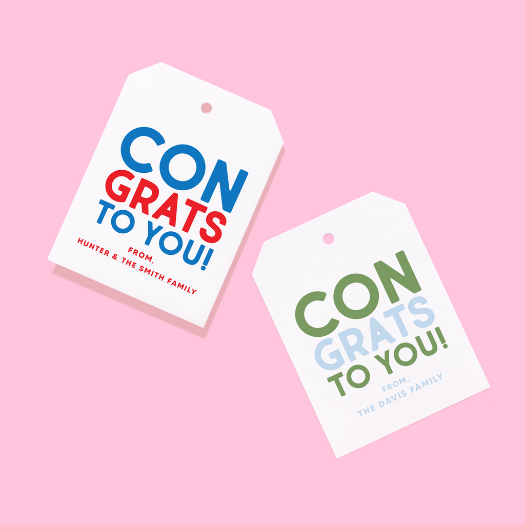 Congrats To You Gift Tags