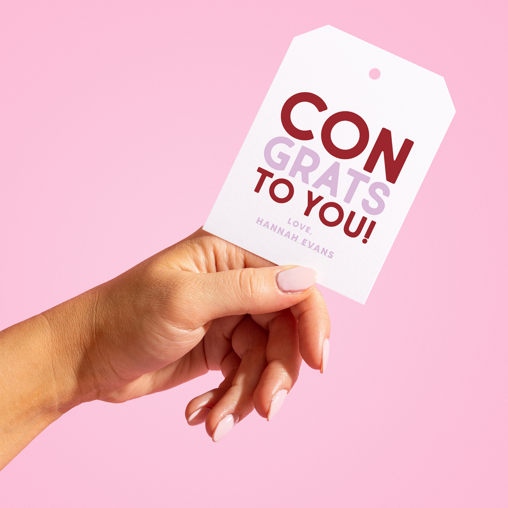 Congrats To You Gift Tags