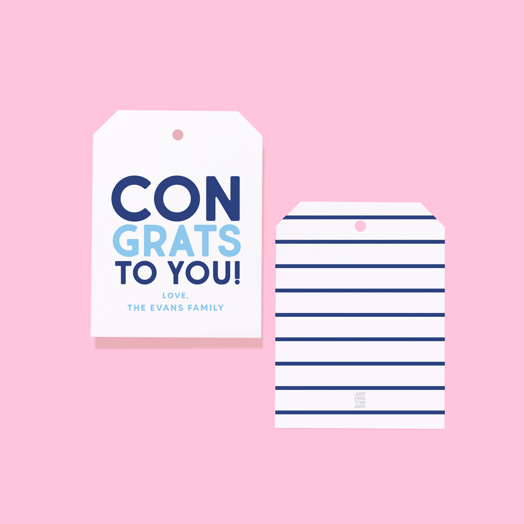 Congrats To You Gift Tags