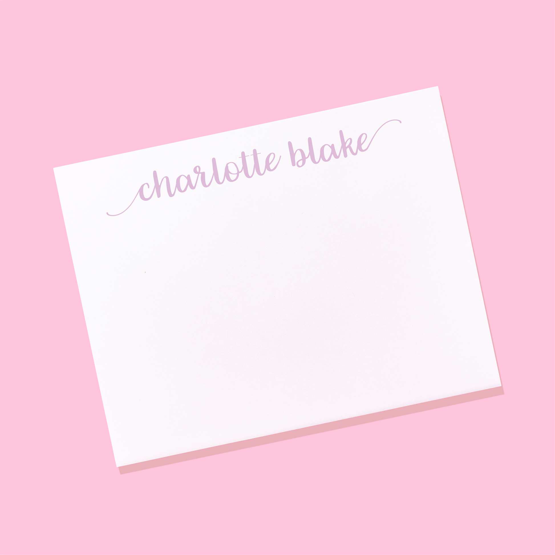 Whimsical Calligraphy Personalized Stationery