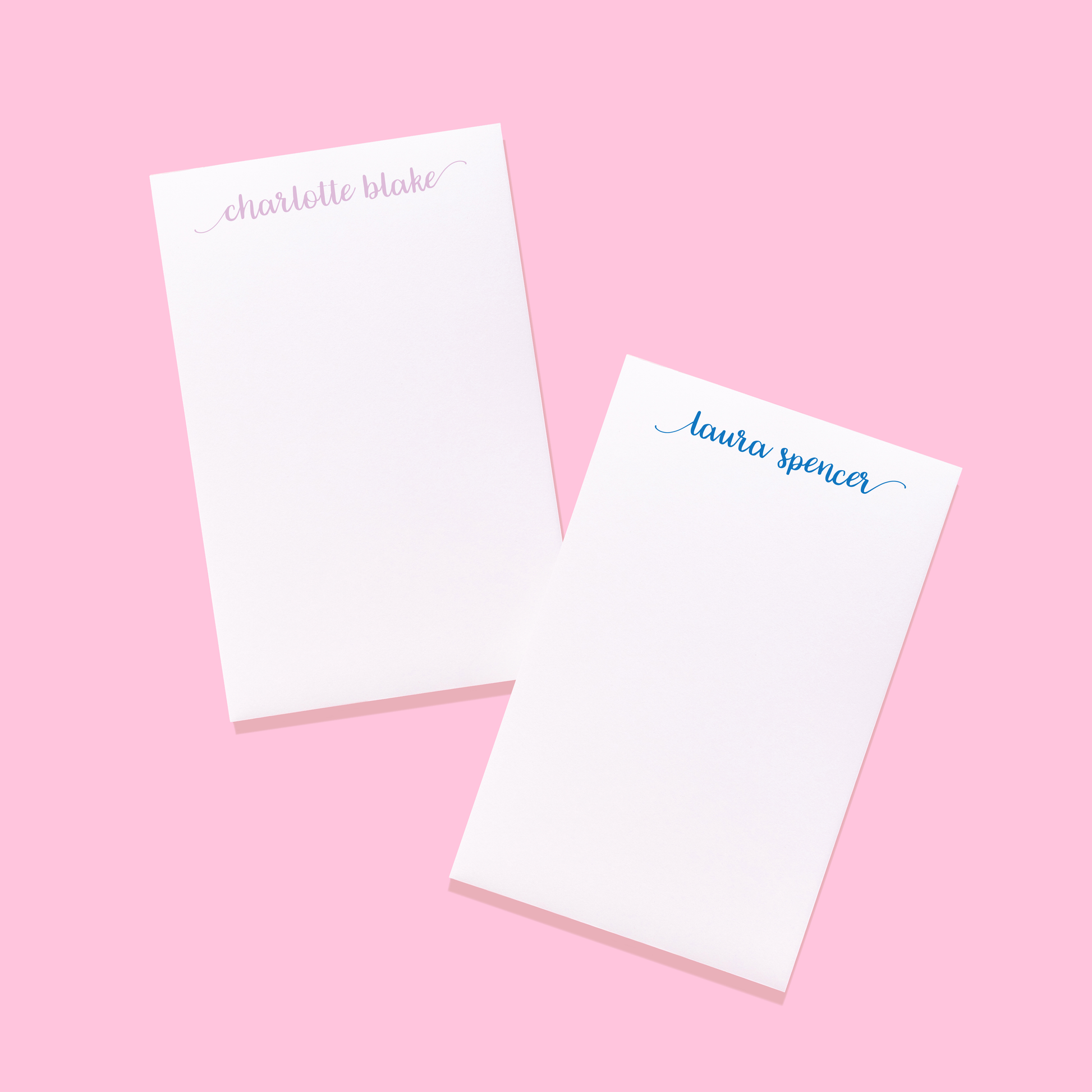 Whimsical Calligraphy Script Personalized Notepad