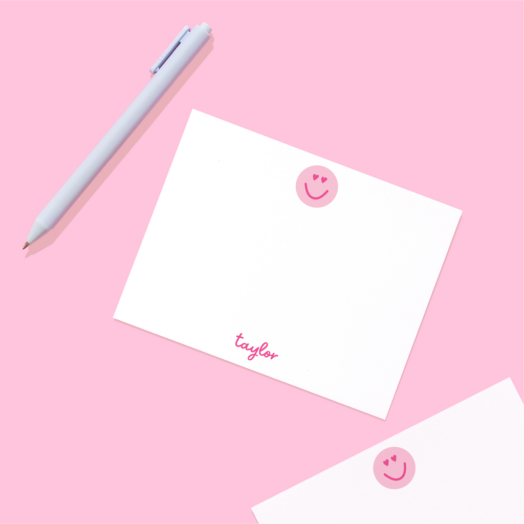 Heart Eyes Personalized Stationery