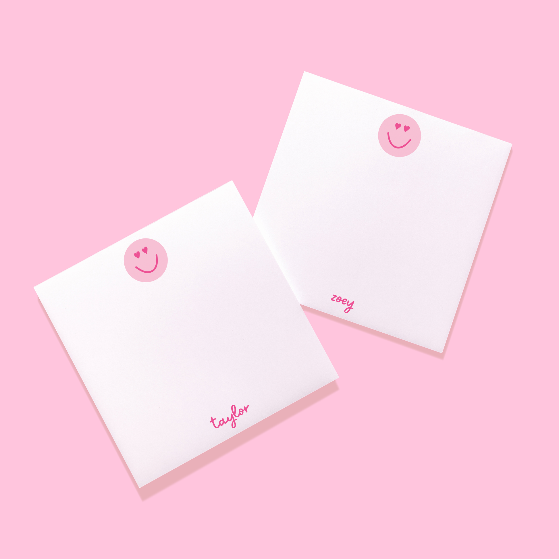 Heart Eyes Personalized Notepad
