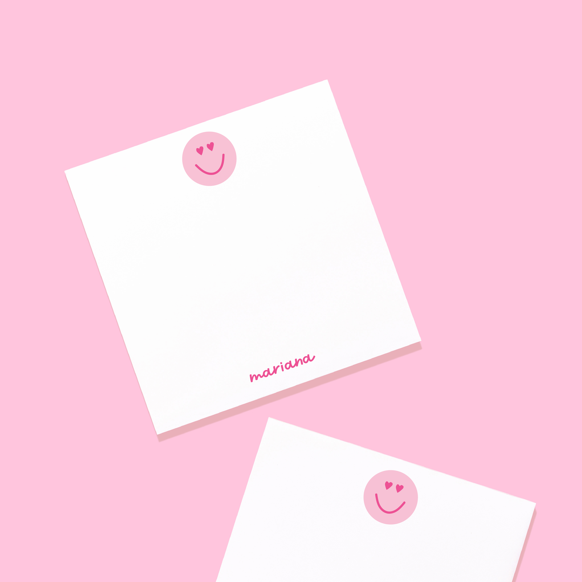 Heart Eyes Personalized Notepad