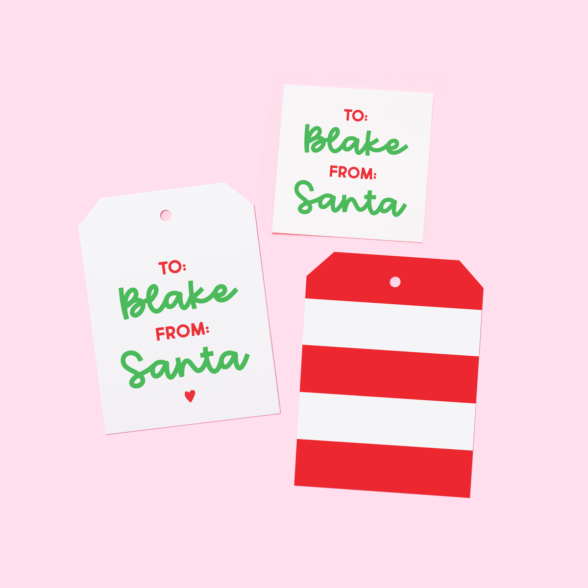 Personalized To From Santa Tags or Stickers