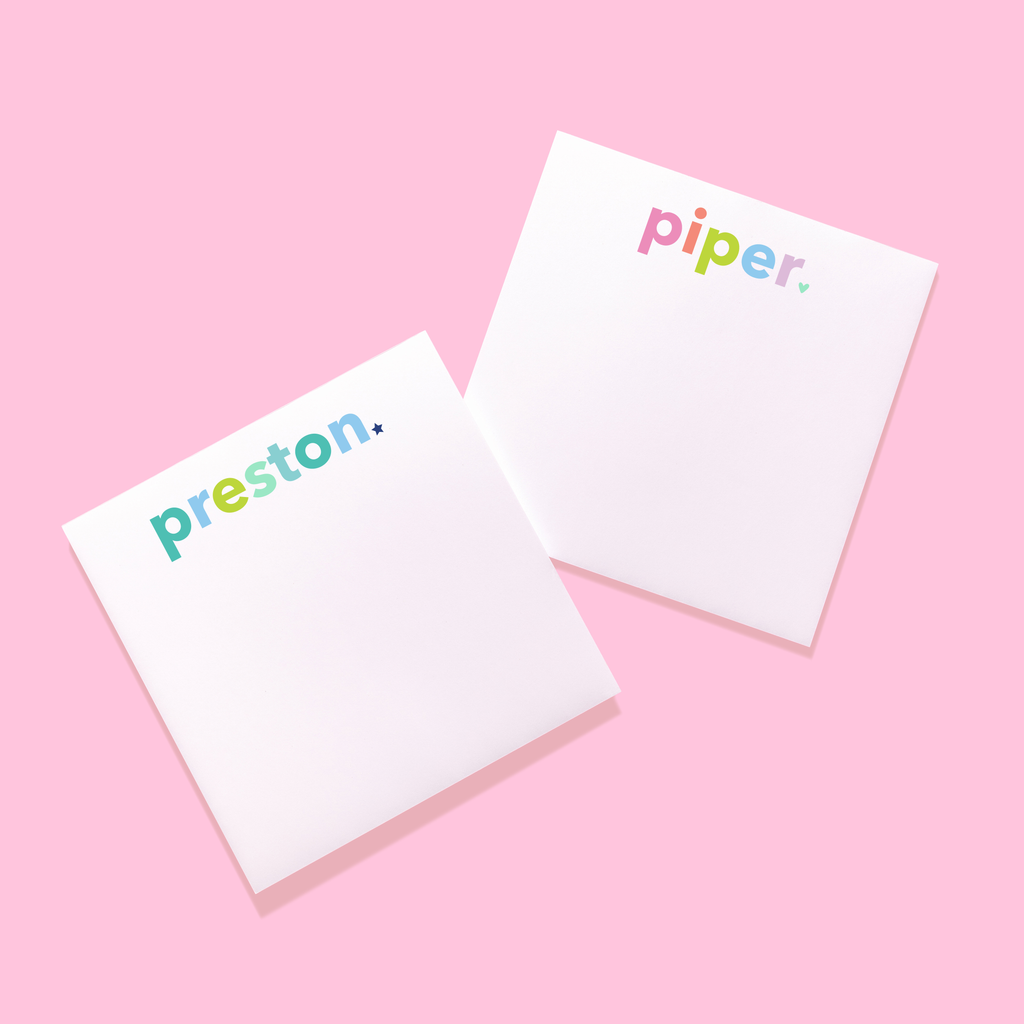 Colorful Kids Personalized Notepad