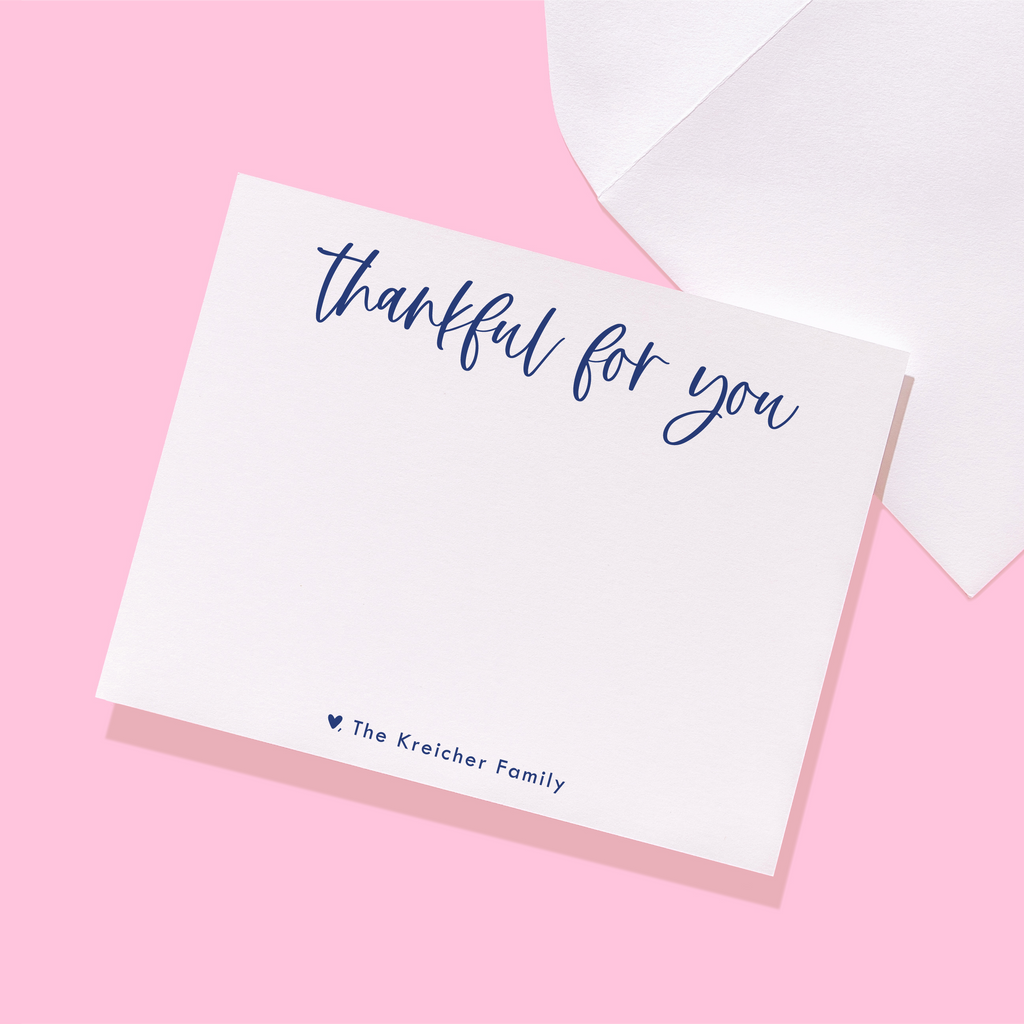 Thankful for You Personalized Stationery