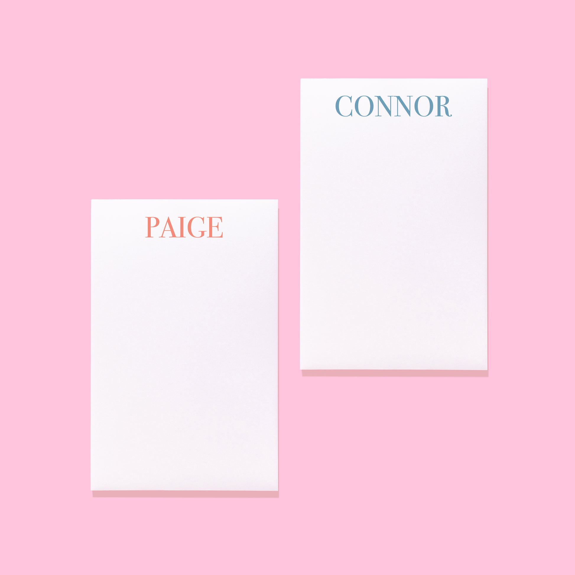 Simple Serif Personalized Notepad