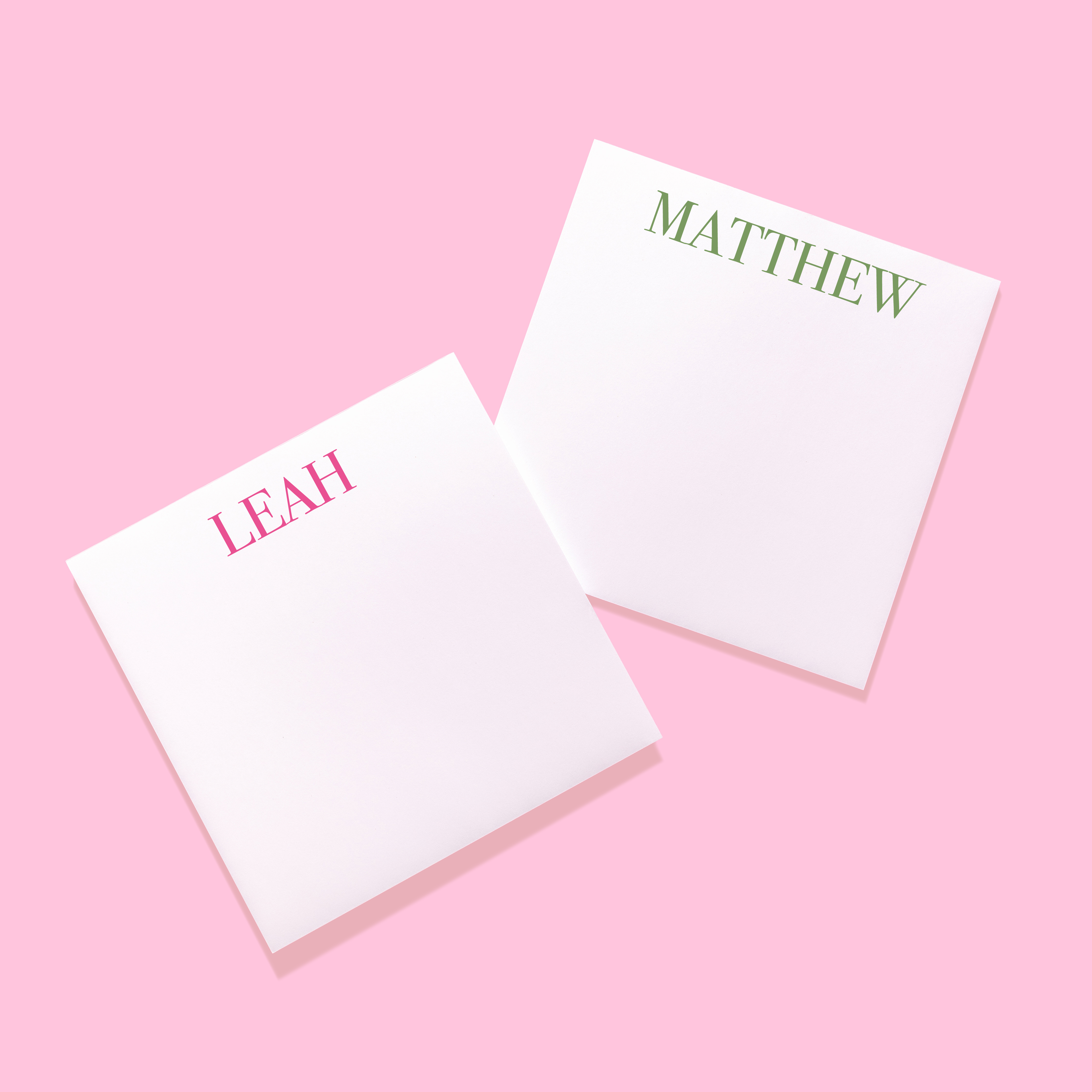 Simple Serif Personalized Notepad – Joy Creative Shop