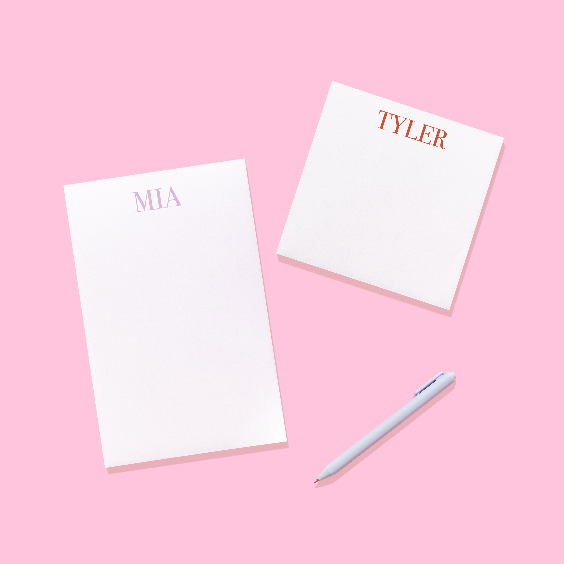 Simple Serif Personalized Notepad