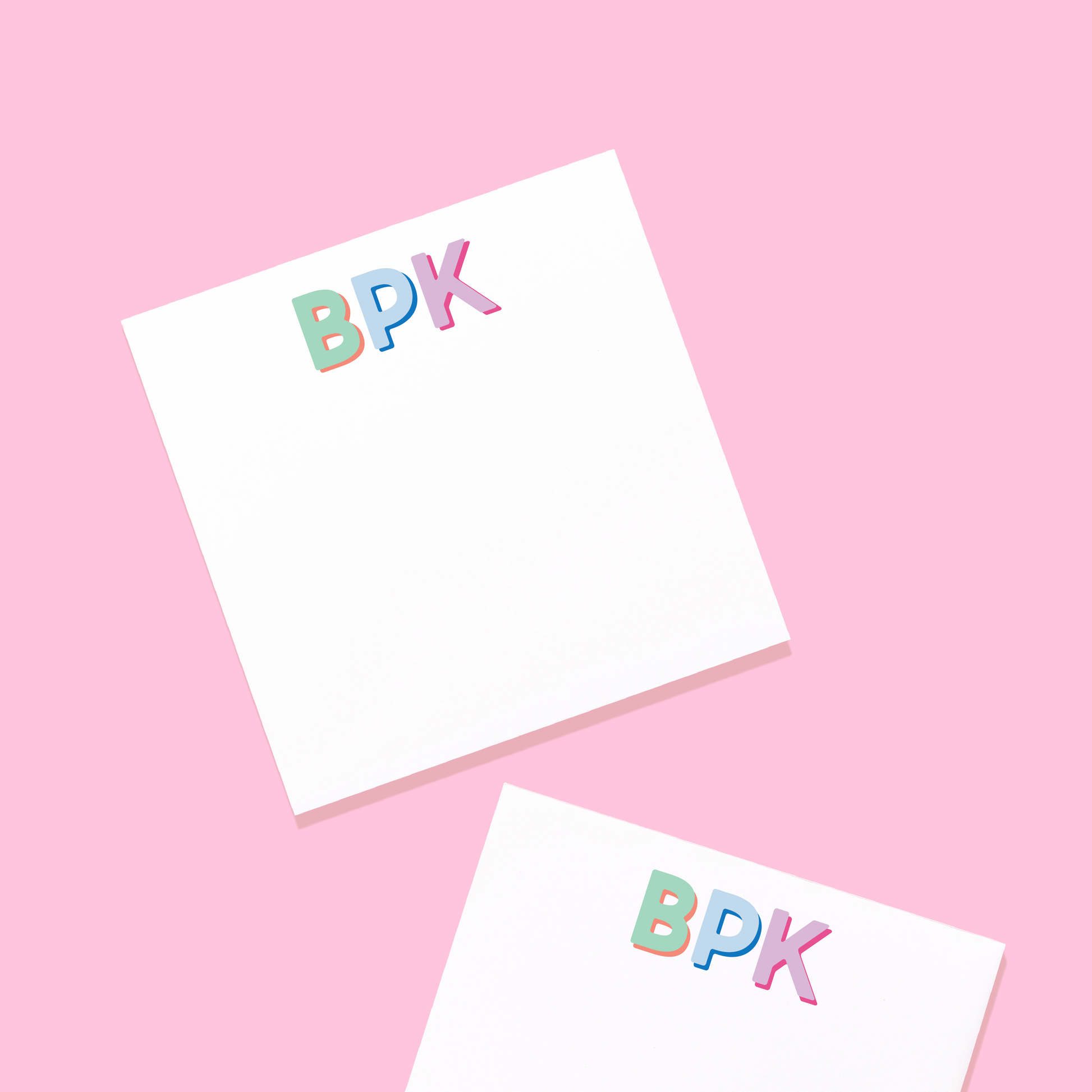 Multi-Poppy Modern Classics Personalized Notepad