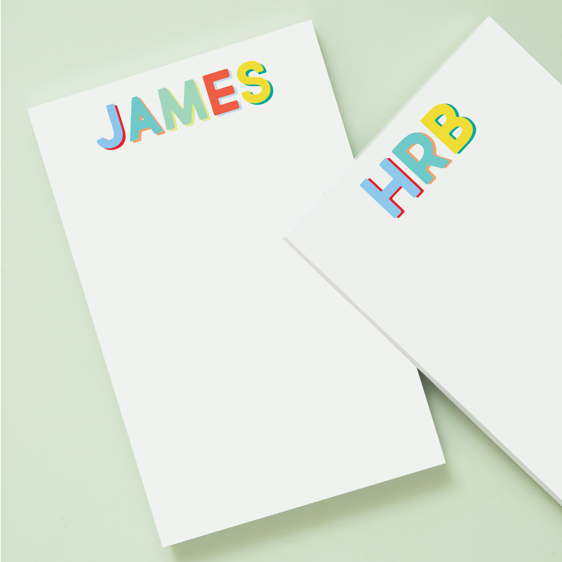 Multi-Bluebell Modern Classics Personalized Notepad