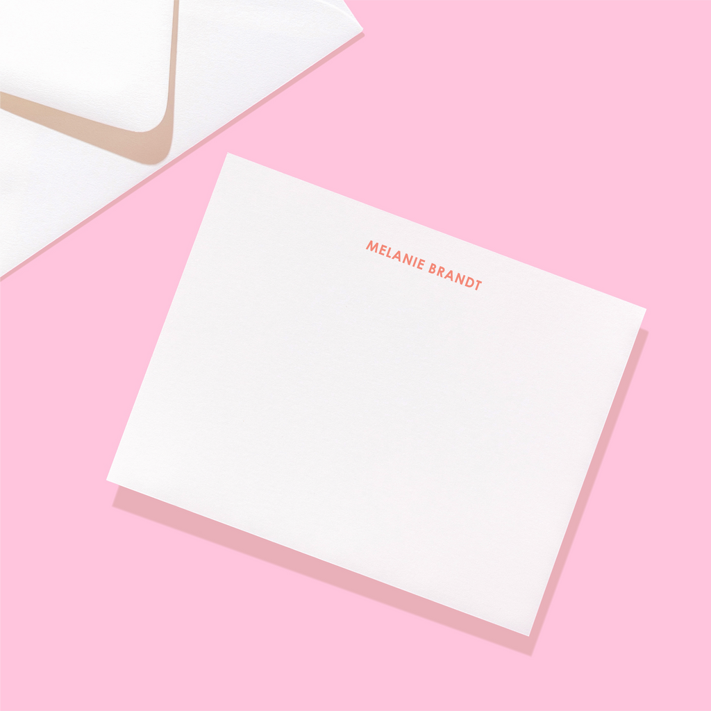 Traditional Block Personalized Stationery