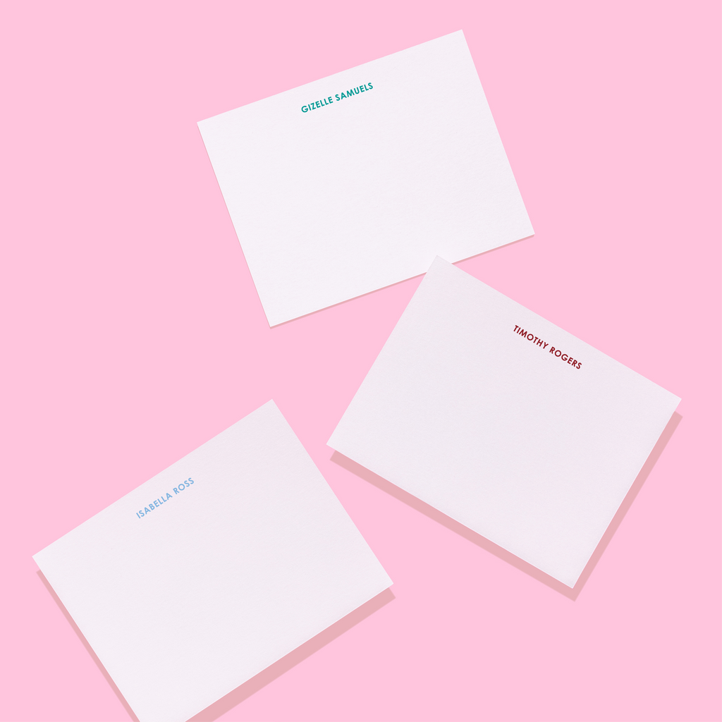 Traditional Block Personalized Stationery