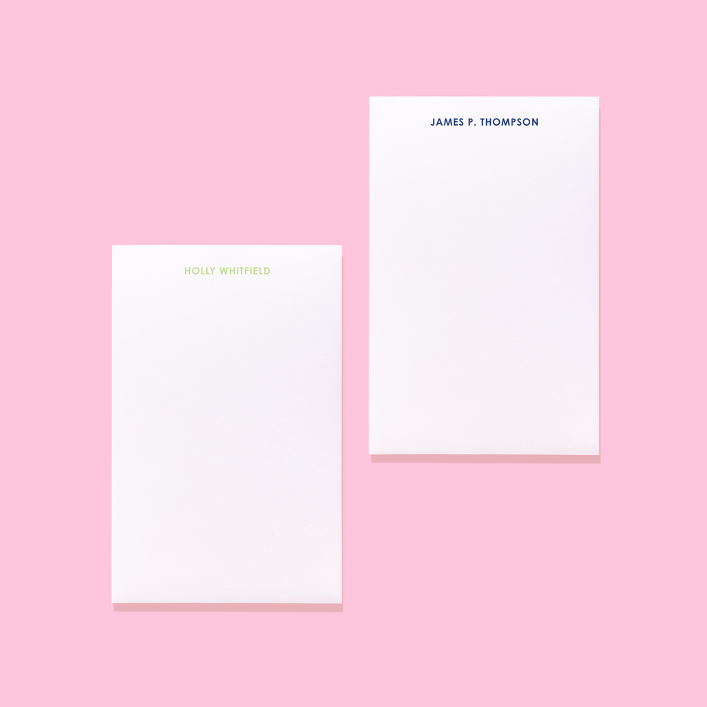 Traditional Block Personalized Notepad